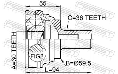 FEBEST 2310-030 EAN: 4056111040721.