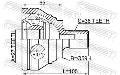 FEBEST 2310-B6 EAN: 4056111087788.