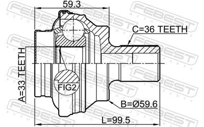 FEBEST 2310-CCR EAN: 4056111087849.