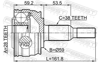FEBEST 2310-TRANRR EAN: 4056111125398.
