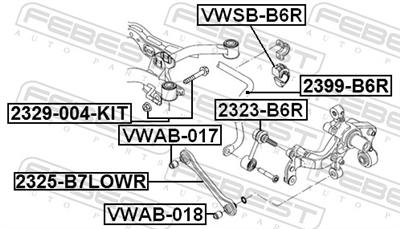 FEBEST 2325-B7LOWR EAN: 4056111147376.