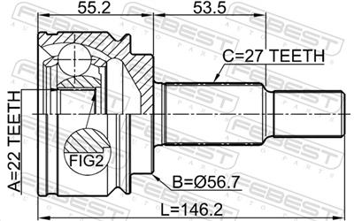 FEBEST 2410-KANGII EAN: 4056111125558.