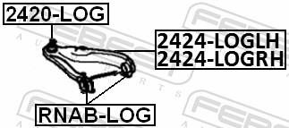 FEBEST 2424-LOGLH EAN: 4056111049267.