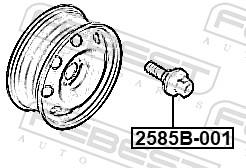 FEBEST 2585B-001 EAN: 4056111157306.