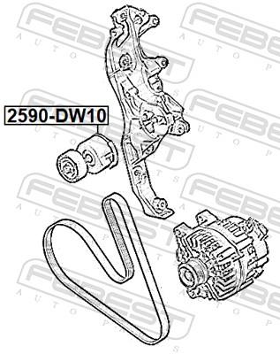 FEBEST 2590-DW10 EAN: 4056111176758.