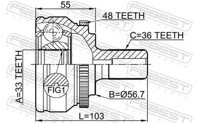 FEBEST 2710-S60A48 EAN: 4056111078441.