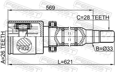 FEBEST 2711-S60IIRH EAN: 4056111118611.