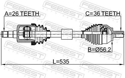 FEBEST 2714-S40LH EAN: 4056111118796.