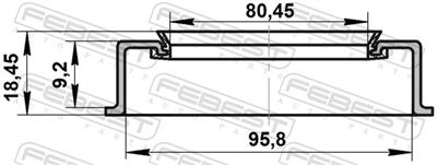 FEBEST 95ADS-81960918X EAN: 4056111087504.