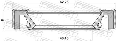 FEBEST 95GBY-48620808L EAN: 4056111088228.