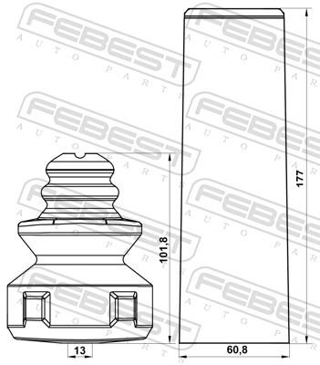 FEBEST ADSHB-A3IIR-KIT EAN: 4056111145488.