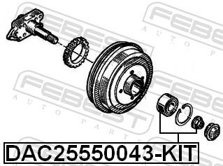 FEBEST DAC25550043-KIT EAN: 4056111071459.