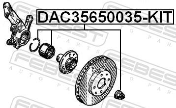 FEBEST DAC35650035-KIT EAN: 4056111071589.