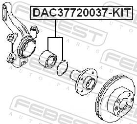 FEBEST DAC37720037-KIT EAN: 4056111054902.