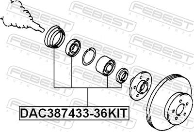 FEBEST DAC387433-36KIT EAN: 4056111043296.