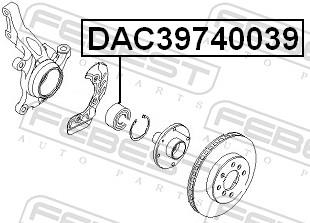 FEBEST DAC39740039 EAN: 4056111019505.