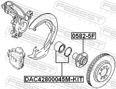 FEBEST DAC42800045M-KIT EAN: 4056111025209.