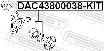 FEBEST DAC43800038-KIT EAN: 4056111071312.