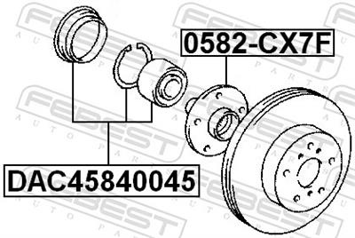 FEBEST DAC45840045 EAN: 4056111013367.