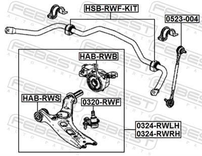 FEBEST HAB-RWB EAN: 4056111173924.