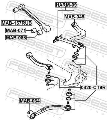 FEBEST MAB-157RUB EAN: 4056111116037.