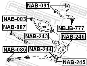 FEBEST NAB-091 EAN: 4056111031002.