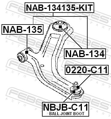 FEBEST NAB-134 EAN: 4056111009933.