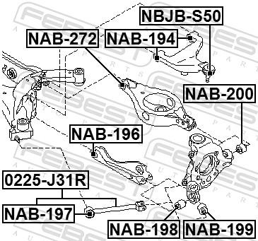 FEBEST NAB-194 EAN: 4056111033587.