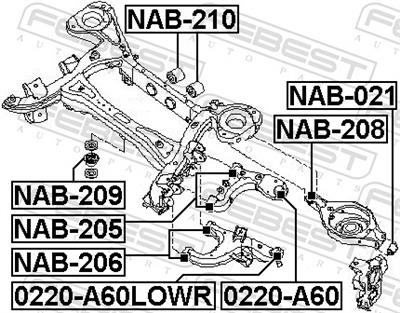 FEBEST NAB-209 EAN: 4056111062167.