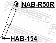 FEBEST NAB-R50R EAN: 4056111114668.