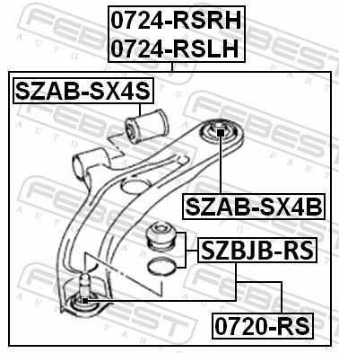 FEBEST SZAB-SX4S EAN: 4056111059006.