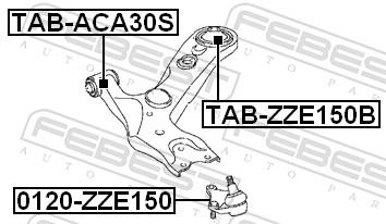 FEBEST TAB-ZZE150B EAN: 4056111032061.