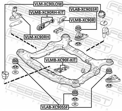 FEBEST VLAB-XC90SSR EAN: 4056111126982.