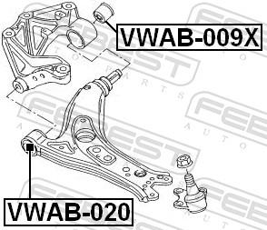 FEBEST VWAB-020 EAN: 4056111074955.