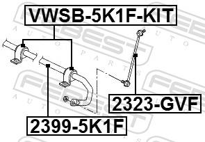 FEBEST VWSB-5K1F-KIT EAN: 4056111116808.