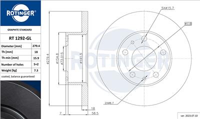 ROTINGER RT 1292-GL Číslo výrobce: 1292-GL. EAN: 5901436367635.