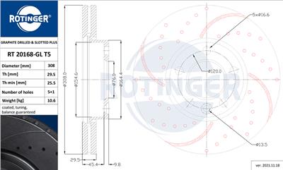 ROTINGER RT 20168-GL T5 Číslo výrobce: 20168-GL/T5. EAN: 5901436371397.