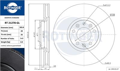 ROTINGER RT 21278-GL Číslo výrobce: 21278-GL. EAN: 5901436377481.