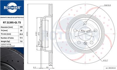 ROTINGER RT 21395-GL T5 Číslo výrobce: 21395-GL/T5. EAN: 5903684520947.