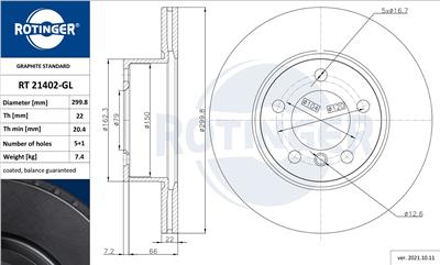 ROTINGER RT 21402-GL Číslo výrobce: 21402-GL. EAN: 5903684503766.