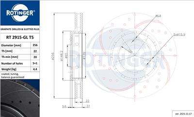 ROTINGER RT 2915-GL T5 Číslo výrobce: 2915-GL/T5. EAN: 5901436364474.