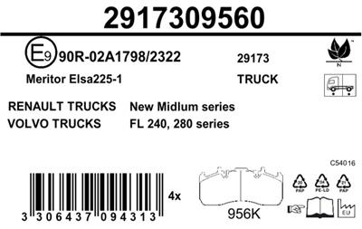 JURID 2917309560 Číslo výrobce: 29173. EAN: 3306437094313.