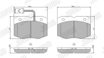JURID 571416J Číslo výrobce: 29038. EAN: 3306435013750.