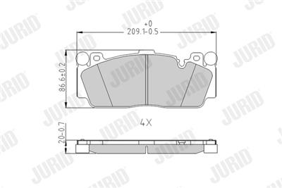 JURID 573617J Číslo výrobce: 25133. EAN: 4044197814602.