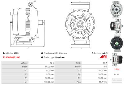 AS-PL A0032 EAN: 5901259400472.