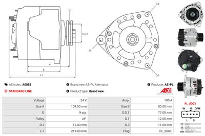 AS-PL A0053 EAN: 5901259400809.