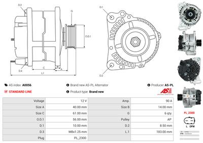AS-PL A0056 EAN: 5901259400830.