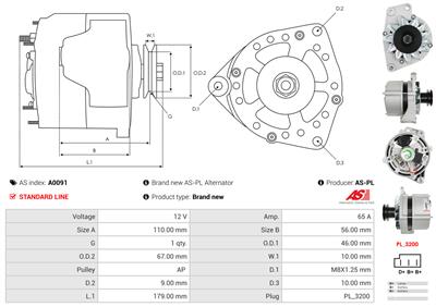 AS-PL A0091 EAN: 5901259401271.