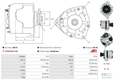 AS-PL A0141 EAN: 5901259401851.