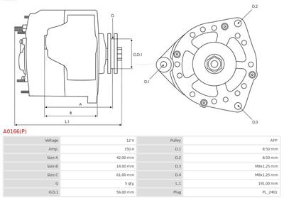 AS-PL A0166(P) EAN: 5902129060789.